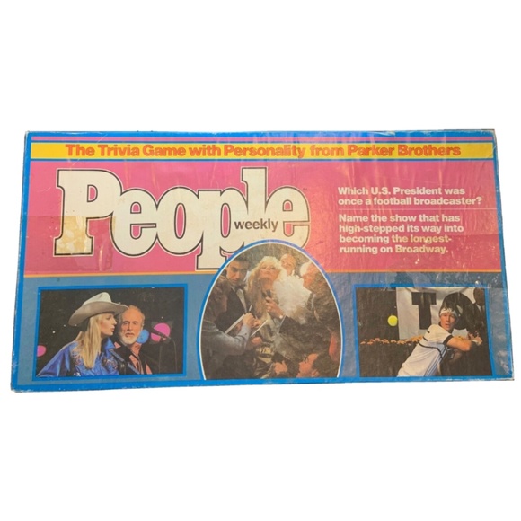 Vintage 1984 Parker Brothers People Weekly Trivia Game Nostalgia - Picture 1 of 15